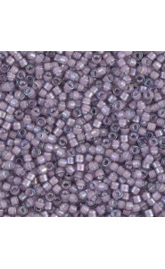 Miyuki delica Beads 11/0 - White lined amethyst ab DB-1789